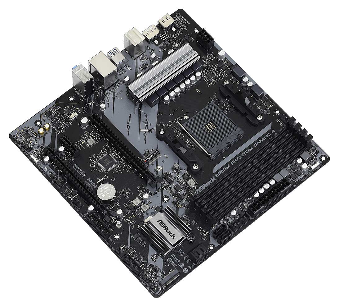 ASROCK μητρική B550M Phantom Gaming 4, 4x DDR4, AM4, USB 3.2, mATX