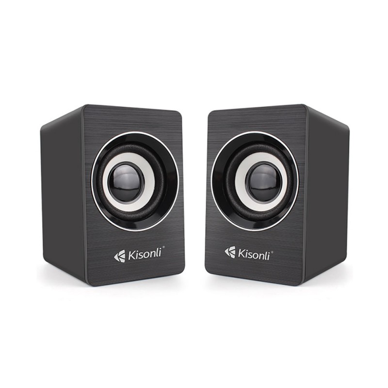 Ηχεία Kisonli A-707, 2x3W, USB, Μαυρο - 22162