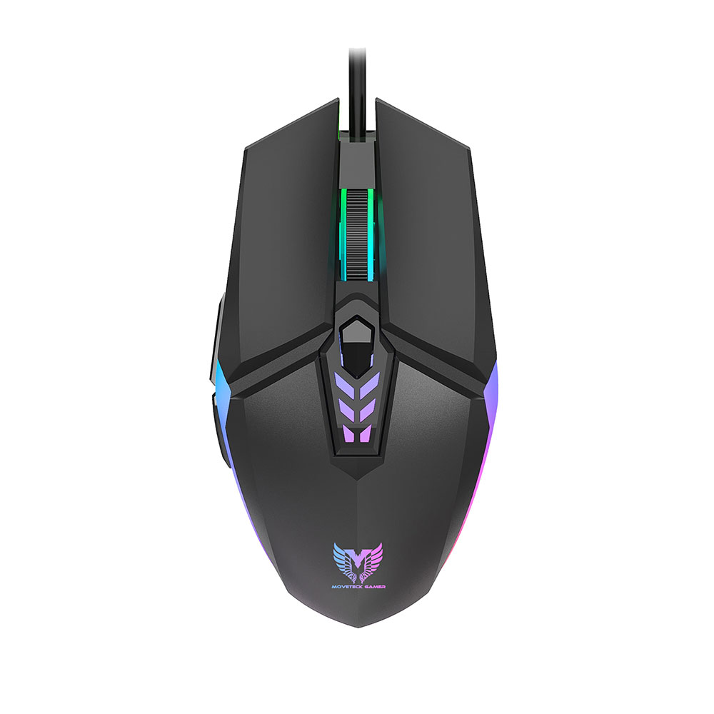 Moveteck TG7210 RGB Gaming Ποντίκι Μαύρο