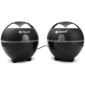 Ηχεία Kisonli S-999 2x3W USB, Μαύρο - 22040