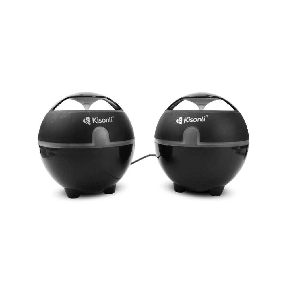 Ηχεία Kisonli S-999 2x3W USB, Μαύρο - 22040
