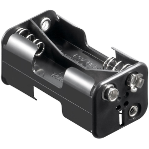 GOOBAY θήκη μπαταρίας 11465 για 4x AA μπαταρίες, μαύρη