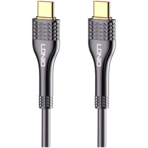 LDNIO καλώδιο USB-C σε USB-C LC651C, 65W, 1m, γκρι