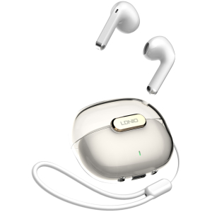 LDNIO earphones με θήκη φόρτισης T03, True Wireless, HiFi, λευκά