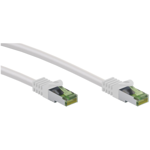 GOOBAY καλώδιο δικτύου 61102, CAT 8.1 S/FTP, copper, GHMT, 0.25m, λευκό