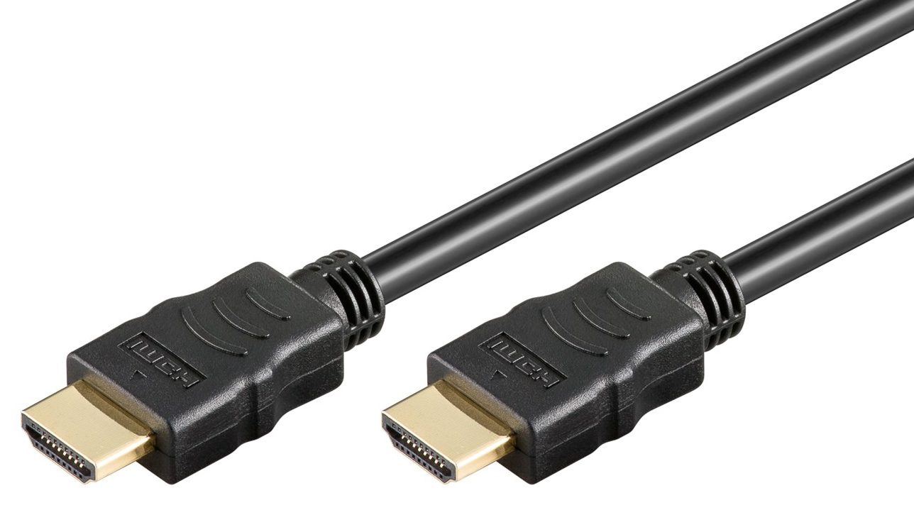 GOOBAY καλώδιο HDMI 2.0 με Ethernet 61159, 4K/60Hz, 18Gbps, 2m, μαύρο