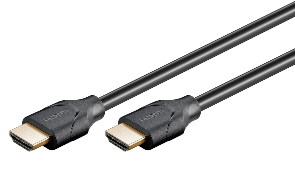 GOOBAY καλώδιο HDMI 2.1 61639, Ethernet ARC, 8K/60Hz 48Gbps, 1.5m, μαύρο