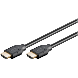 GOOBAY καλώδιο HDMI 2.1 61640, Ethernet, ARC, 8K/60Hz, 48Gbps, 2m, μαύρο