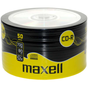 MAXELL CD-R 700ΜΒ/80min, 52x speed, spindle pack 50τμχ