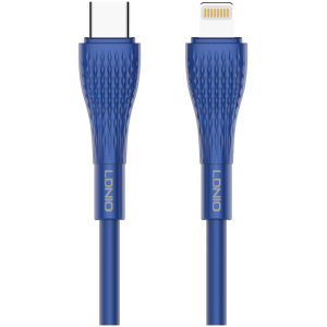 LDNIO καλώδιο Lightning σε USB-C LC672I, 30W PD, 2m, μπλε