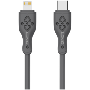 LDNIO καλώδιο Lightning σε USB-C LC811I, 30W PD, 1m, γκρι