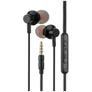 LDNIO earphones με μικρόφωνο HP06, 3.5mm, 1.2m, μαύρα