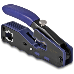 DELOCK πρέσα ακροδεκτών 90577 για καλώδια δικτύου RJ45/8P, με 2 λεπίδες