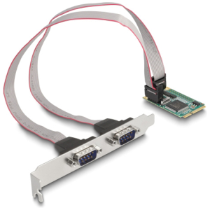 DELOCK κάρτα επέκτασης mini PCIe σε 2x RS-232 95273