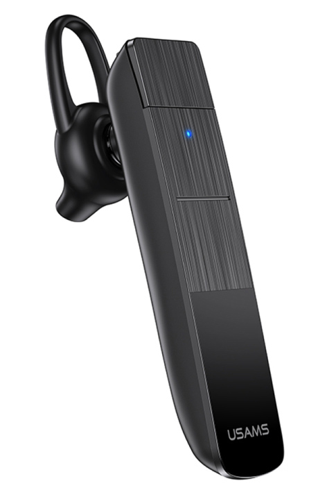 USAMS Bluetooth μονό earphone USAMS-BT2, 100mAh, 3-way κλήσεις, μαύρο
