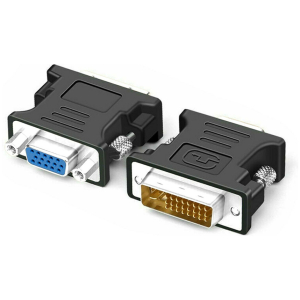 POWERTECH αντάπτορας VGA θηλυκό σε DVI 24+5 αρσενικό CAB-G035, μαύρος