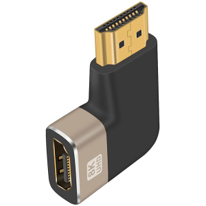 POWERTECH αντάπτορας HDMI 2.1 CAB-H160, 8K/60Hz, γωνιακός, μαύρος