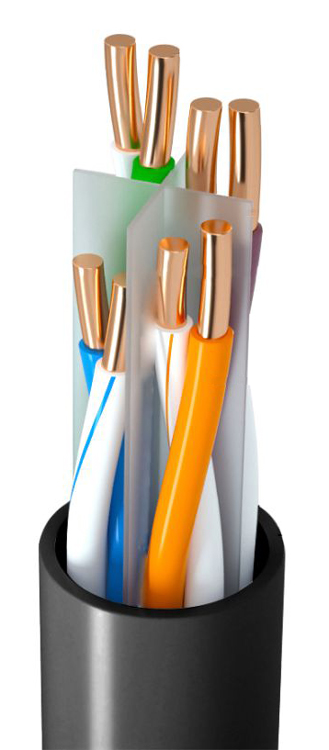 POWERTECH καλώδιο δικτύου CAB-N294, Cat 6 U/UTP, CCA, 24AWG, 305m, μαύρο