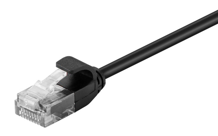 POWERTECH καλώδιο δικτύου CAB-N304, Cat 6 U/UTP, slim, copper, 2m, μαύρο