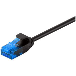POWERTECH καλώδιο δικτύου CAB-N310, Cat 6 U/UTP, slim, copper, 3m, μαύρο