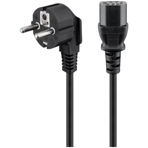 POWERTECH καλώδιο τροφοδοσίας CAB-P032, 3x 1mm², 5m, μαύρο