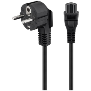 POWERTECH καλώδιο τροφοδοσίας CAB-P035, copper, 3x 0.5mm, 1.5m, μαύρο