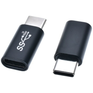 POWERTECH αντάπτορας USB-C CAB-UC063, αρσενικό σε θηλυκό, 10Gbps, μαύρος