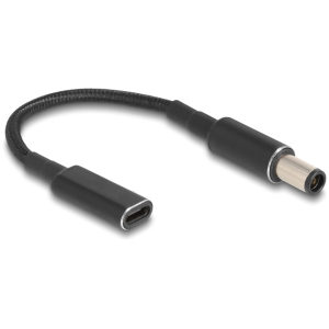 POWERTECH καλώδιο τροφοδοσίας CAB-UC074, USB-C σε HP 7.4x5.0mm, μαύρο