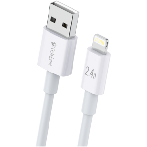 CELEBRAT καλώδιο Lightning σε USB CB-24L, 12W, 1.2m, λευκό