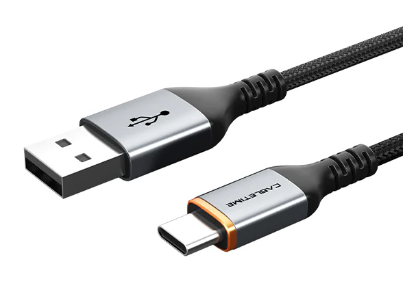 CABLETIME καλώδιο USB σε USB-C CT-AMCM3A, 15W, 2m, μαύρο
