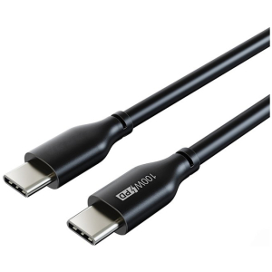 CABLETIME καλώδιο USB-C CT-CM100, 100W PD, E-MARK, 2m, μαύρο