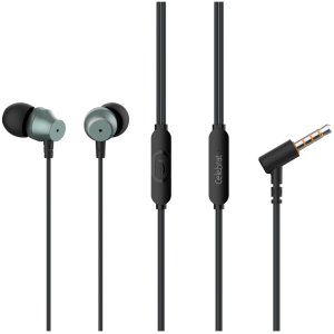 CELEBRAT earphones με μικρόφωνο D11, 3.5mm, 1.2m, μαύρα
