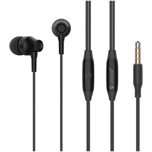 CELEBRAT earphones με μικρόφωνο G25, 3.5mm, 1.2m, μαύρα