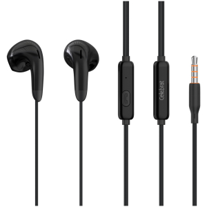 CELEBRAT earphones με μικρόφωνο G27, 3.5mm, 1.2m, μαύρα