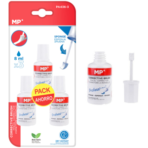 MP διορθωτικό υγρό με σφουγγάρι PA436-3, 3x 8ml