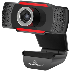 POWERTECH web camera PT-1078, 2.0MP Full HD, Plug & Play, 1.35m, μαύρη