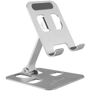 POWERTECH μεταλλική βάση smartphone/tablet PT-1159, 10", foldable, ασημί