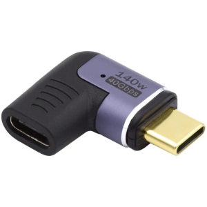 POWERTECH αντάπτορας USB-C PTH-105, μαγνητικός, 140W, 40Gbps, γκρι