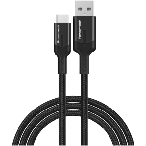 POWERTECH καλώδιο USB σε USB-C PTR-0134 PD 60W, 5Gbps, copper, 1m, μαύρο