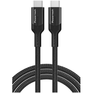 POWERTECH καλώδιο USB-C PTR-0136, PD 100W, 20Gbps, copper, 1m, μαύρο