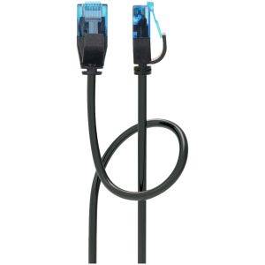 POWERTECH καλώδιο δικτύου PTR-0144 Cat 6a U/UTP, copper, slim, 3m, μαύρο