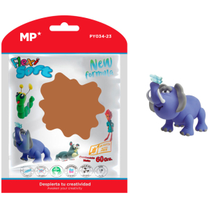 MP πλαστελίνη PY034-23, χωρίς γλουτένη, 60γρ, καφέ