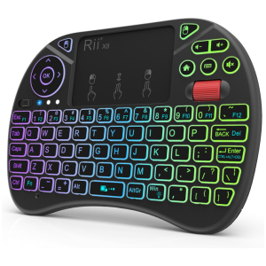 RIITEK ασύρματο πληκτρολόγιο Mini X8 με touchpad, RGB backlit, 2.4GHz