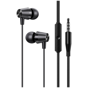 USAMS earphones με μικρόφωνο EP-42, 3.5mm, 1.2m, μαύρα