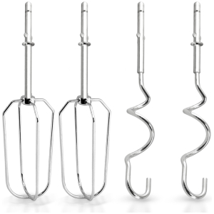 BRUNO σετ χτυπητήρια ανάμειξης & άγκιστρα ζύμης για μίξερ BRN-0110, 4τμχ