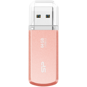 SILICON POWER USB Flash Drive Helios 202, 64GB, USB 3.2, ροζ χρυσό