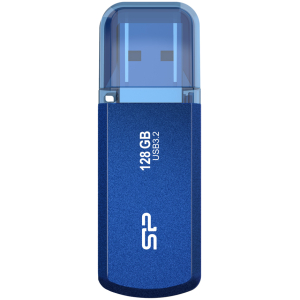 SILICON POWER USB Flash Drive Helios 202, 128GB, USB 3.2, μπλε