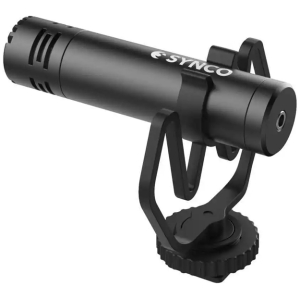 SYNCO μικρόφωνο για κάμερα SY-M1-BK, δυναμικό, 3.5mm, shock mount, μαύρο