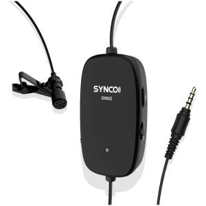 SYNCO μικρόφωνο Lav-S6M2, clip-on, omnidirectional, 3.5mm, 400mAh, μαύρο
