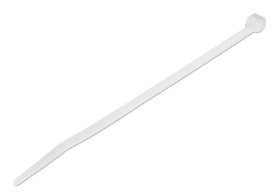 POWERTECH δεματικά καλωδίων TIES-055, 300x4.8mm, λευκά, 100τμχ